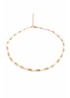 MyDoris | Beaded Pink Cube and Gold Pearl Necklace