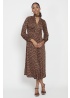 Onjenu | Nell Dress Small Brown Leopard