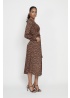 Onjenu | Nell Dress Small Brown Leopard