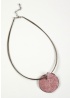 dante | Pale Pink Disc Necklace