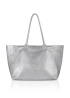 CPW | Silver Leather Tote Bag