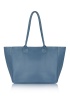CPW | Blue Leather Tote Bag 