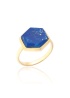 Spoke | Lapis Hexagon Ring