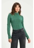 POM | Glitter Pine Green Turtleneck