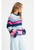 POM | Brushed Stripes Jumper Blue