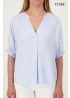 Just White | Ruffle Sleeve Blouse