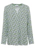Just White | Link Print Blouse
