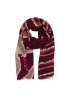 Zelly | Plum Abstract Animal Print Scarf