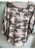 Lulu | Pink Camouflage Sweat Top