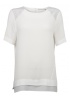 Yaya | Mixed Fabric Top