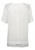 Yaya | Mixed Fabric Top
