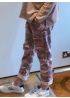 Lulu | Pink Camouflage Trousers