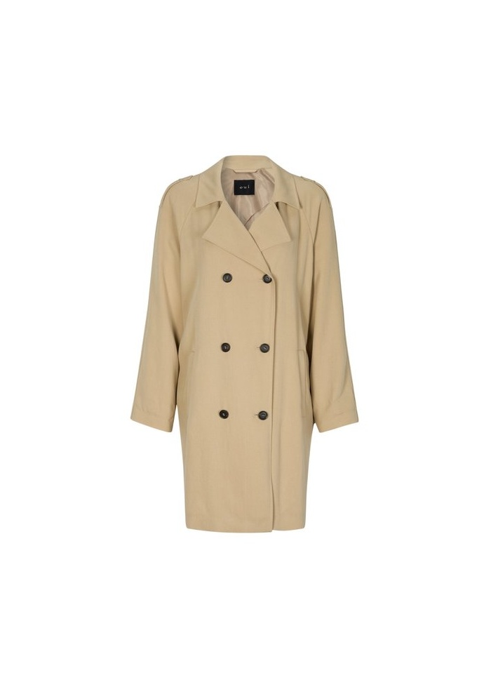 Oui | Casual Trench Coat