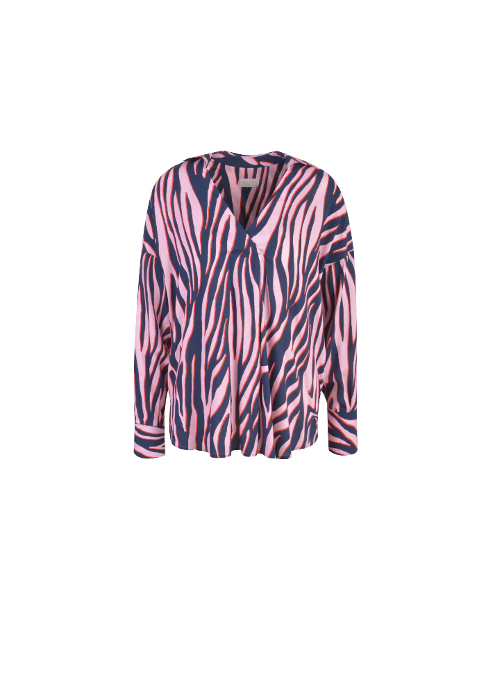 Milano | Abstract Zebra Print Blouse