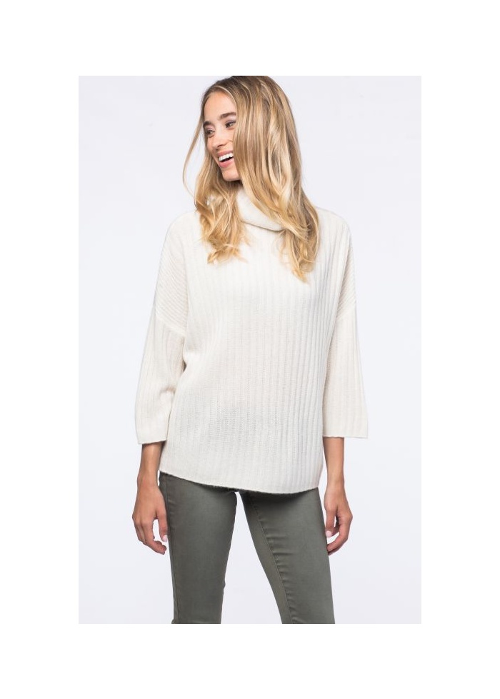 Repeat | Cashmere Rib Knit Sweater
