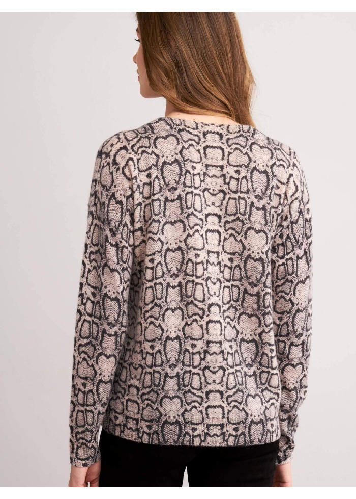 Repeat | Cashmere Sweater With Snake Print