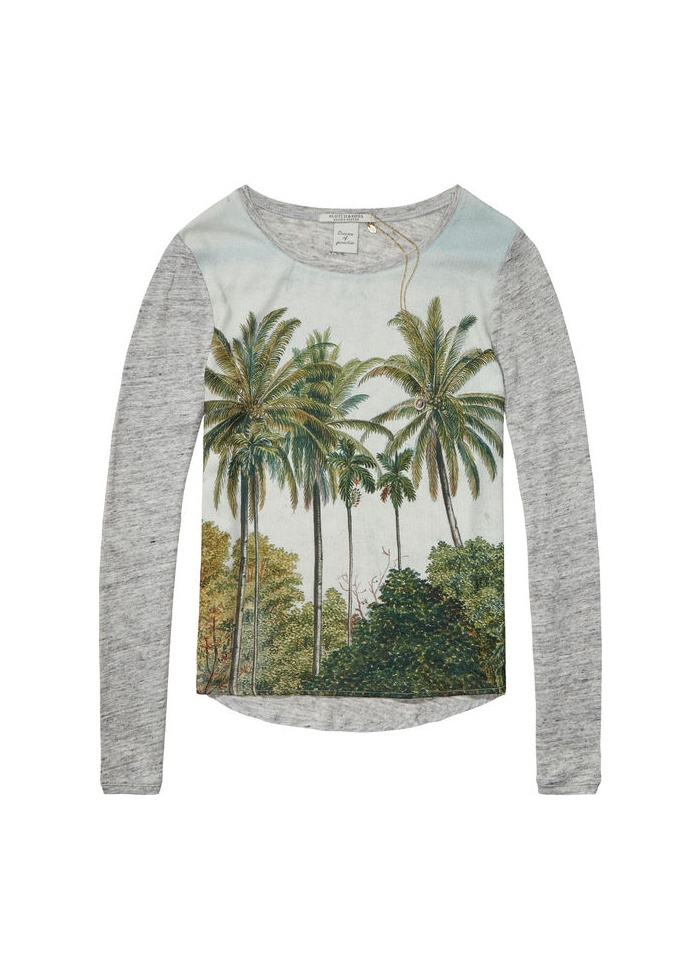 Maison Scotch | Photo Printed Top