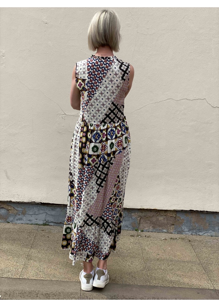 Milano | Tie Neck Maxi Dress