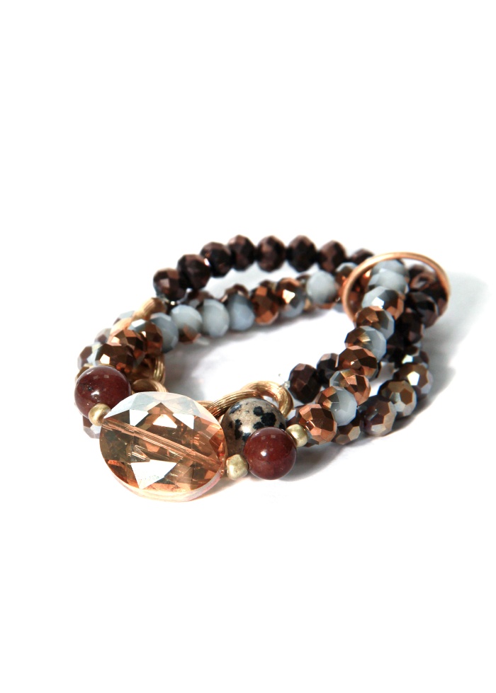 Envy | Brown Bead Bracelet