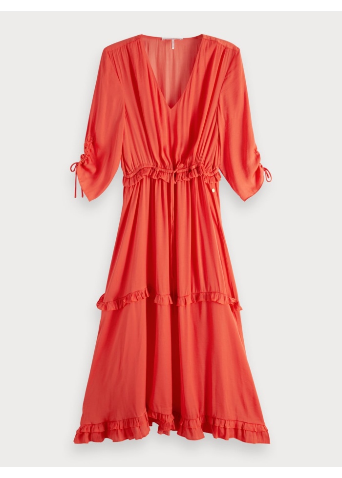 Maison Scotch | Ruffled Midi Dress