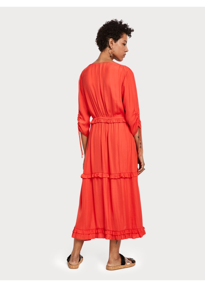 Maison Scotch | Ruffled Midi Dress