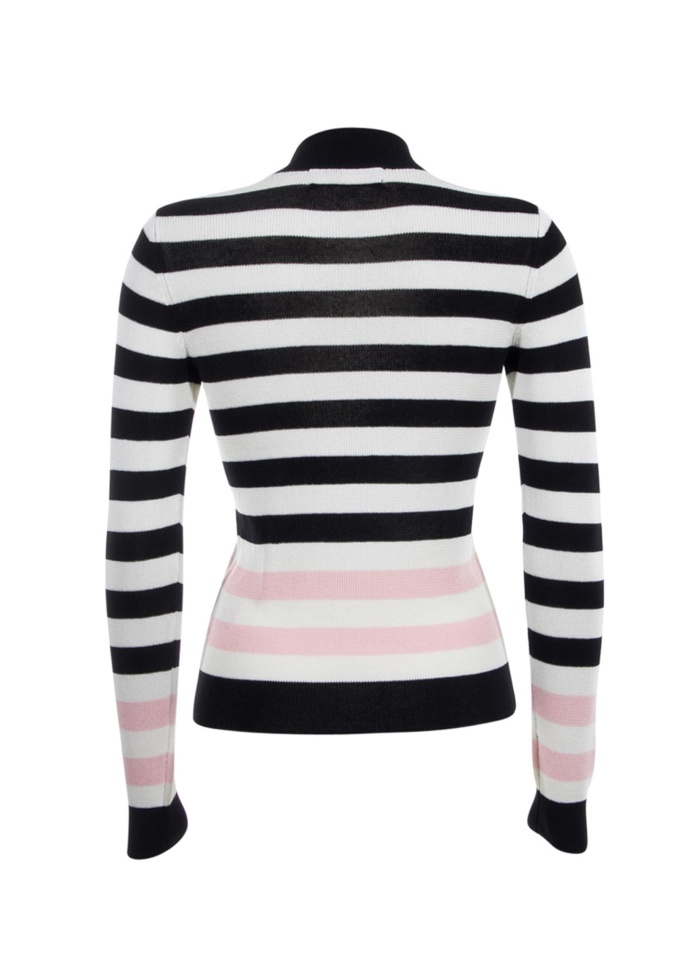 Maison Scotch | Striped Roll-Neck