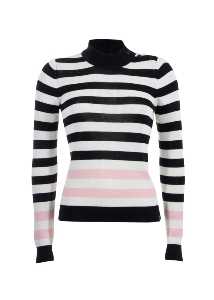 Maison Scotch | Striped Roll-Neck