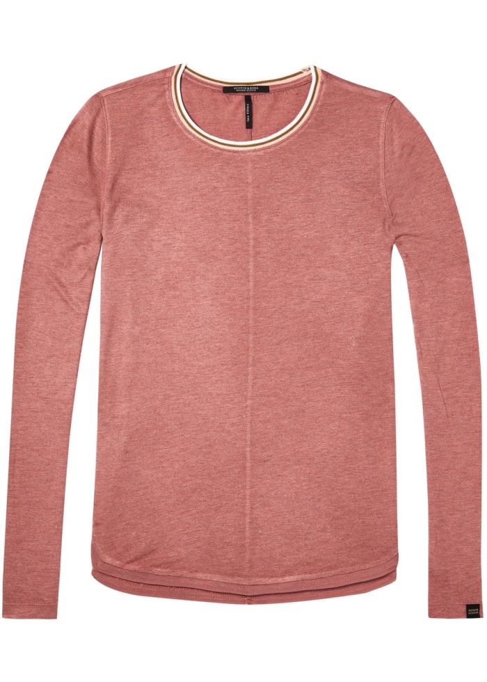 Maison Scotch | Lurex Sports Trim Top