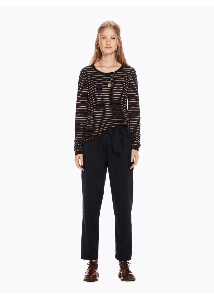 Maison Scotch | Striped Lurex Pullover
