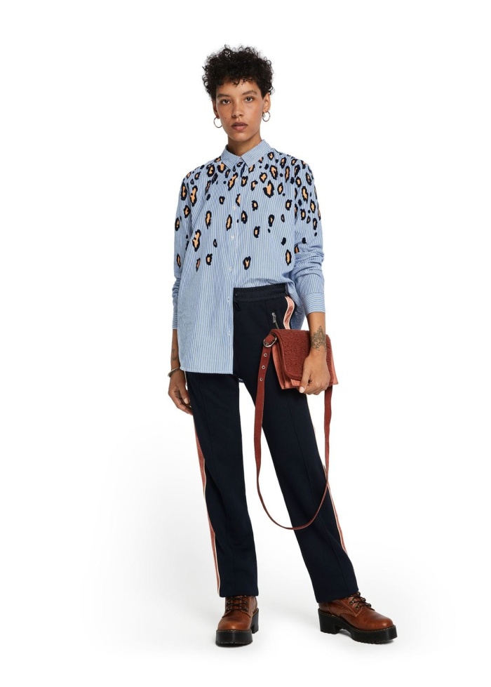 Maison Scotch | Animal Print Cotton Shirt