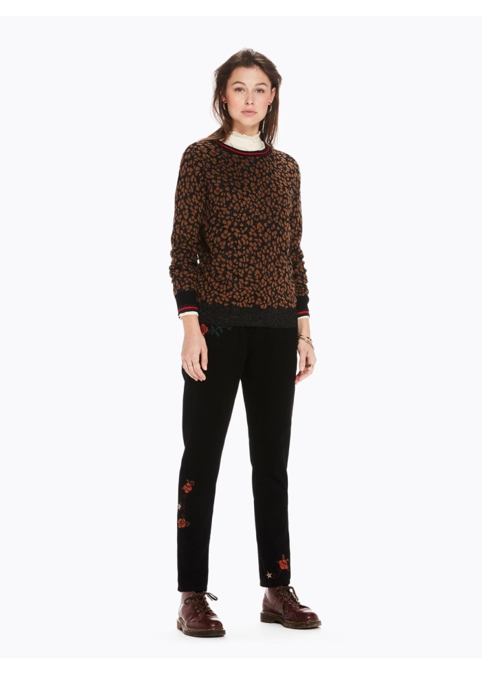 Maison Scotch | Printed Crew Neck Pullover