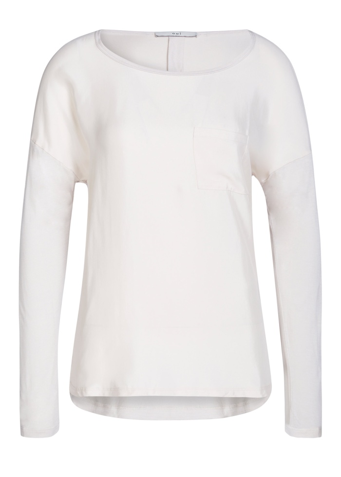 Oui | Cupro Patch Top