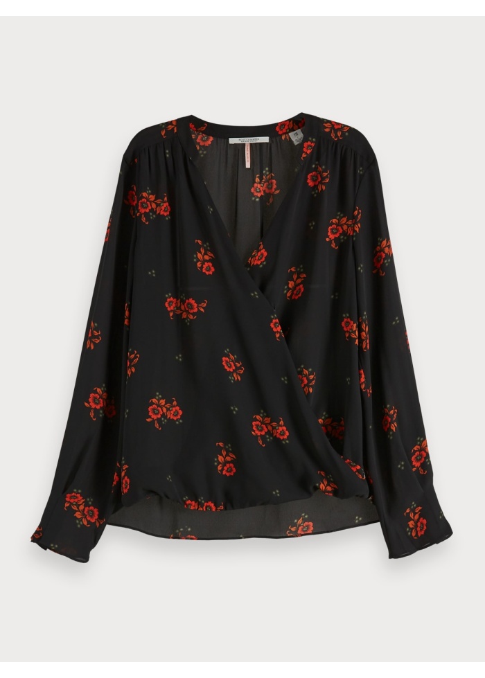 Maison Scotch | Wrap Front Blouse