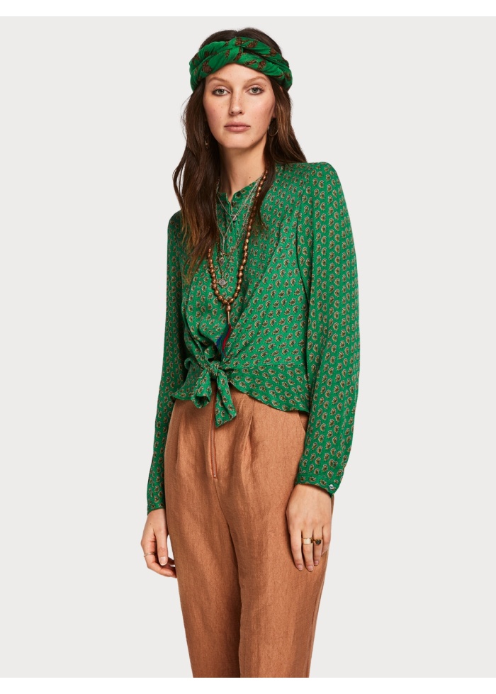 Maison Scotch | Tie-Front Blouse