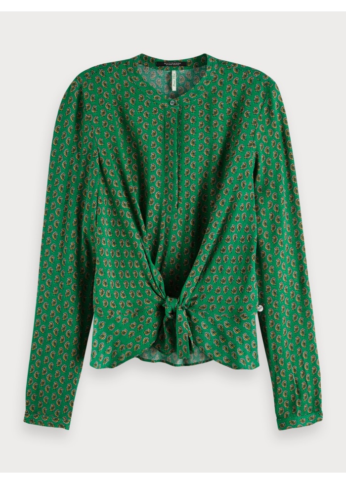 Maison Scotch | Tie-Front Blouse