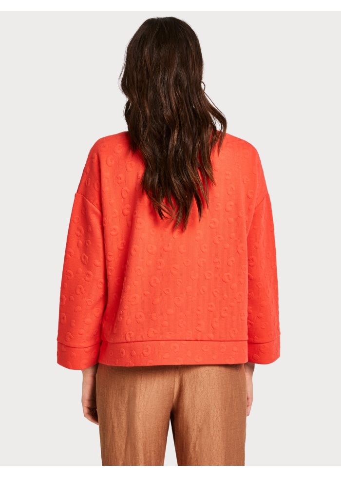 Maison Scotch | Leopard Jacquard Sweat Cardigan