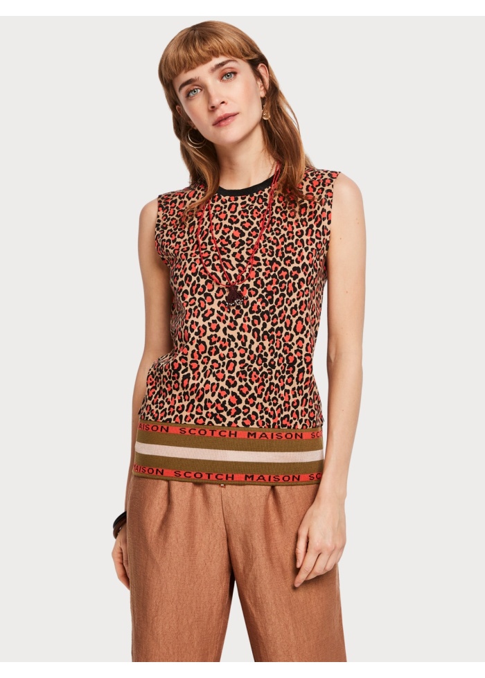 Maison Scotch | Ribbed Hem Tank Top