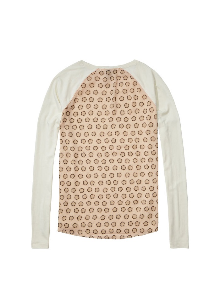 Maison Scotch | Printed Back Long Sleeve Tee