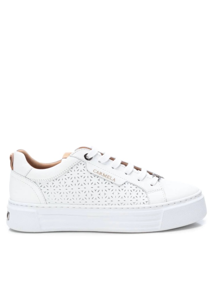 Carmela | Punched Leather Trainer