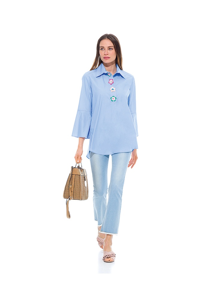 CarolineBiss | Split Back Shirt