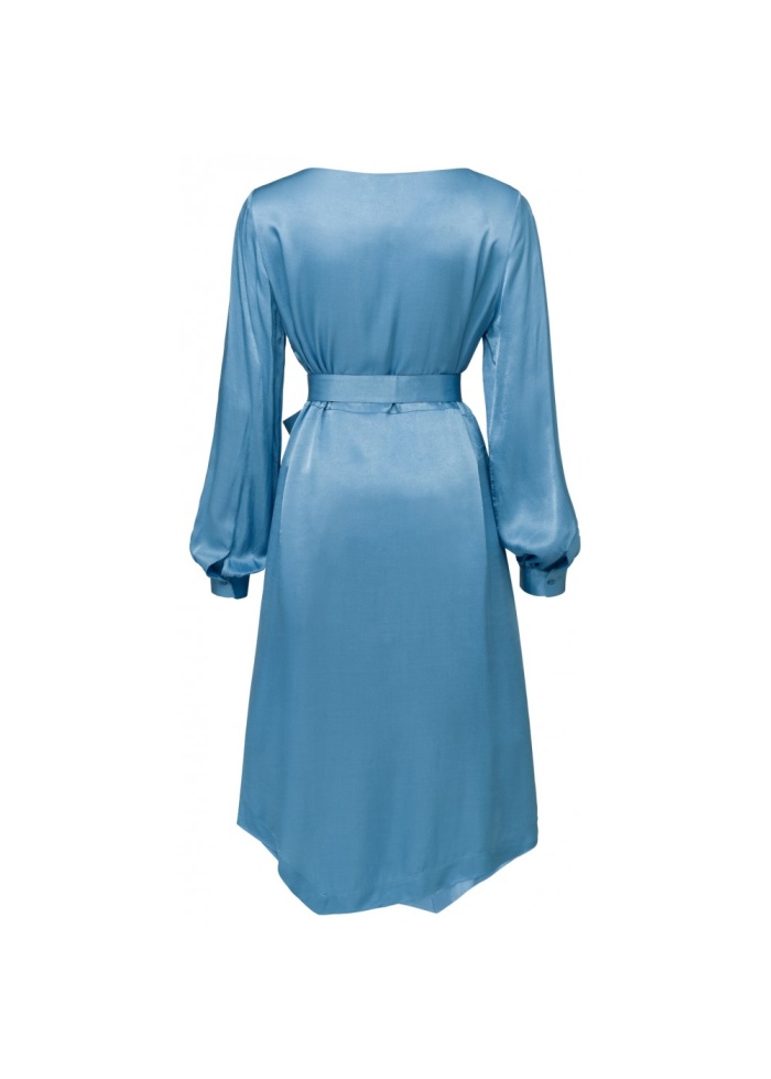 Yaya | Belted Satin Dress