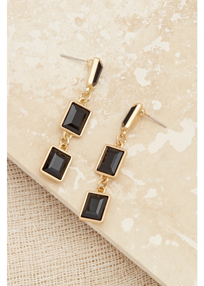 Envy | Rectangle Drop Earrings