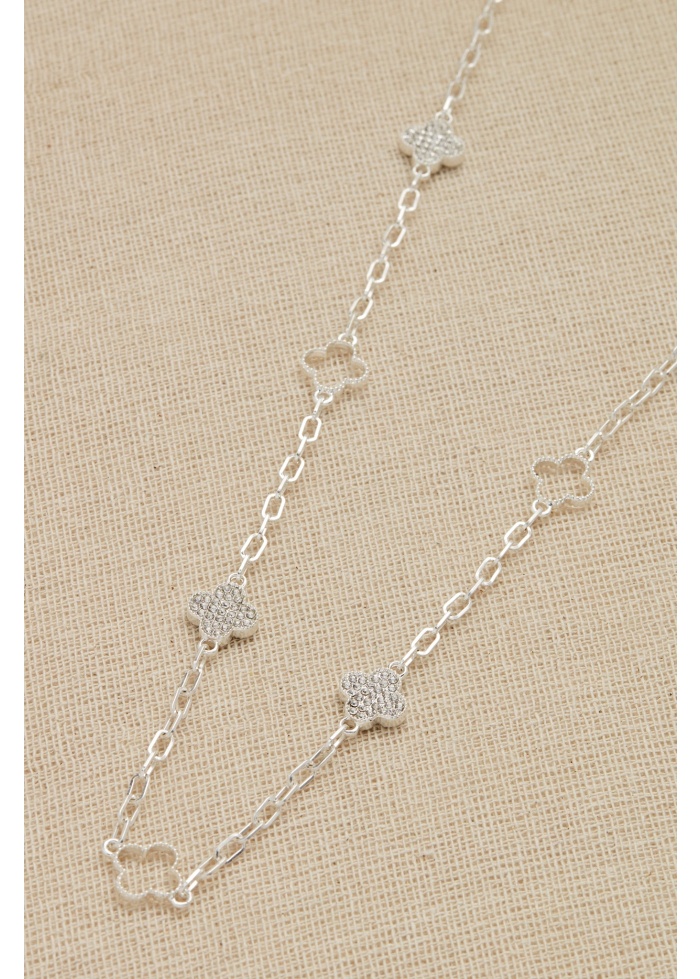 Envy | Crystal Clover Necklace