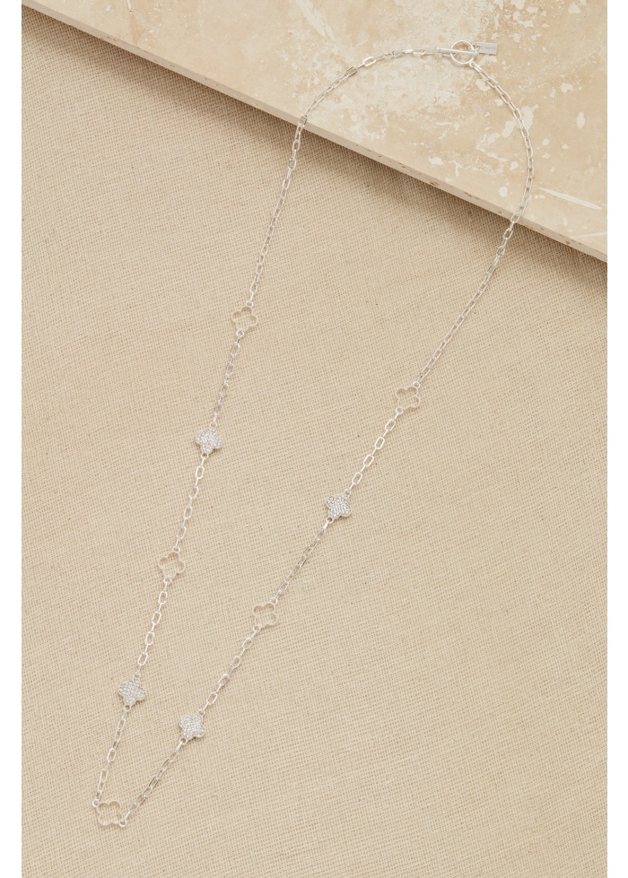 Envy | Crystal Clover Necklace