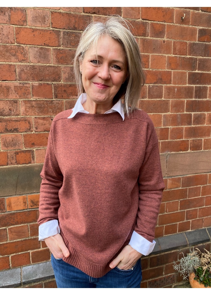 Repeat | Cashmere mix boatneck jumper