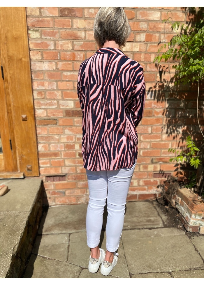 Milano | Abstract Zebra Print Blouse