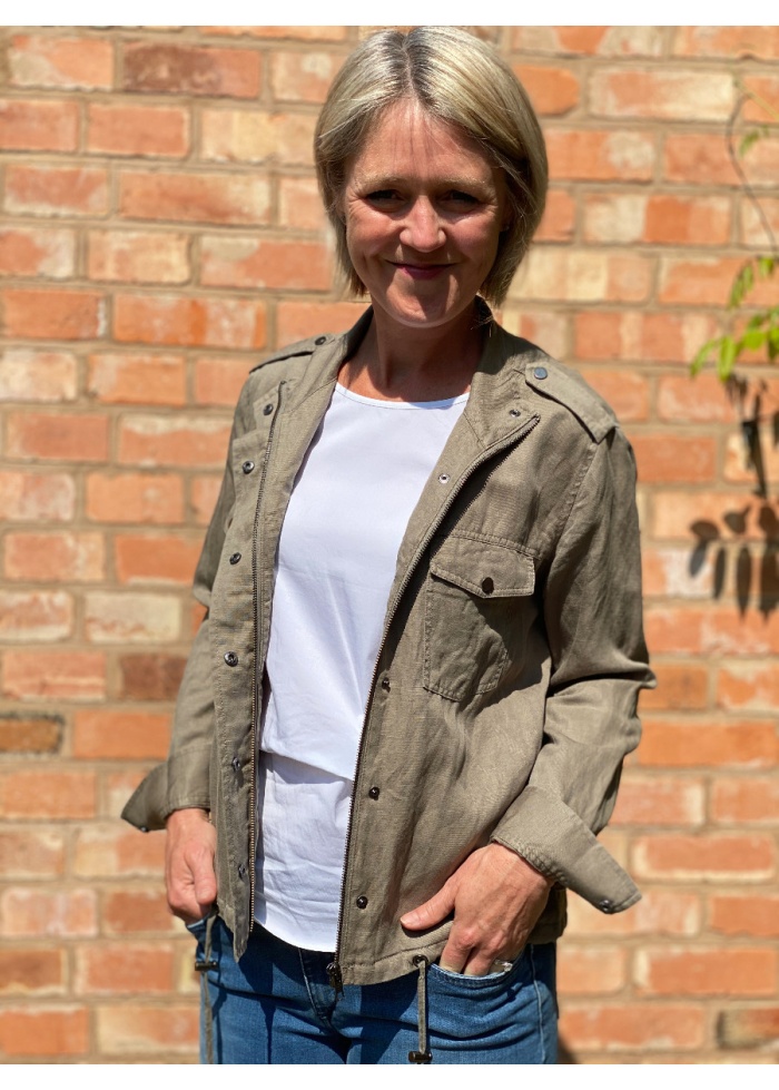 Repeat | Lightweight Linen Blend Jacket