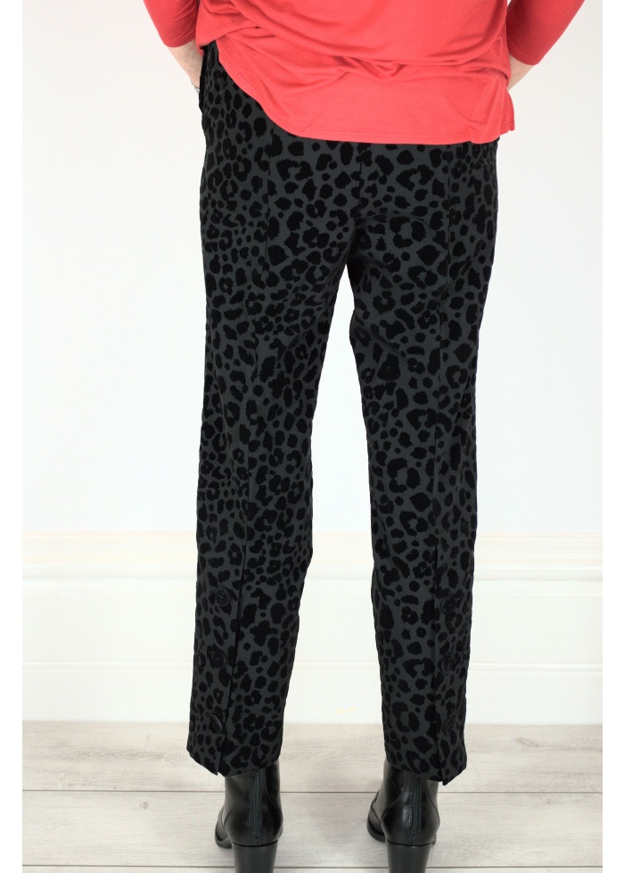 Vilagallo | Cristi Trouser Black Patri Floc