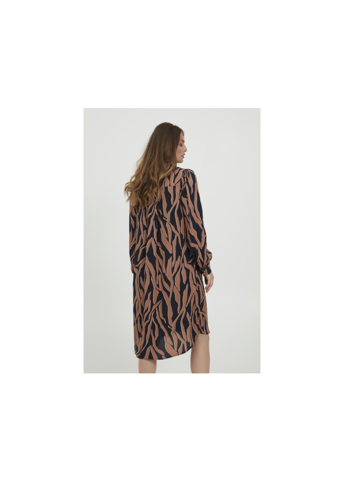 Dranella | Abstract Zebra Print Dress