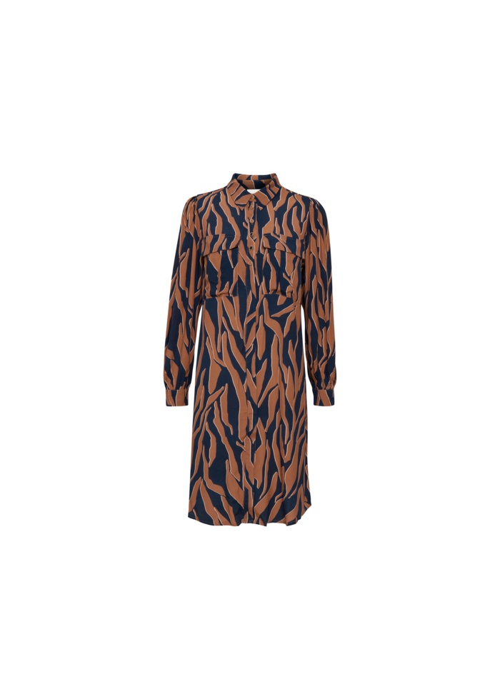 Dranella | Abstract Zebra Print Dress